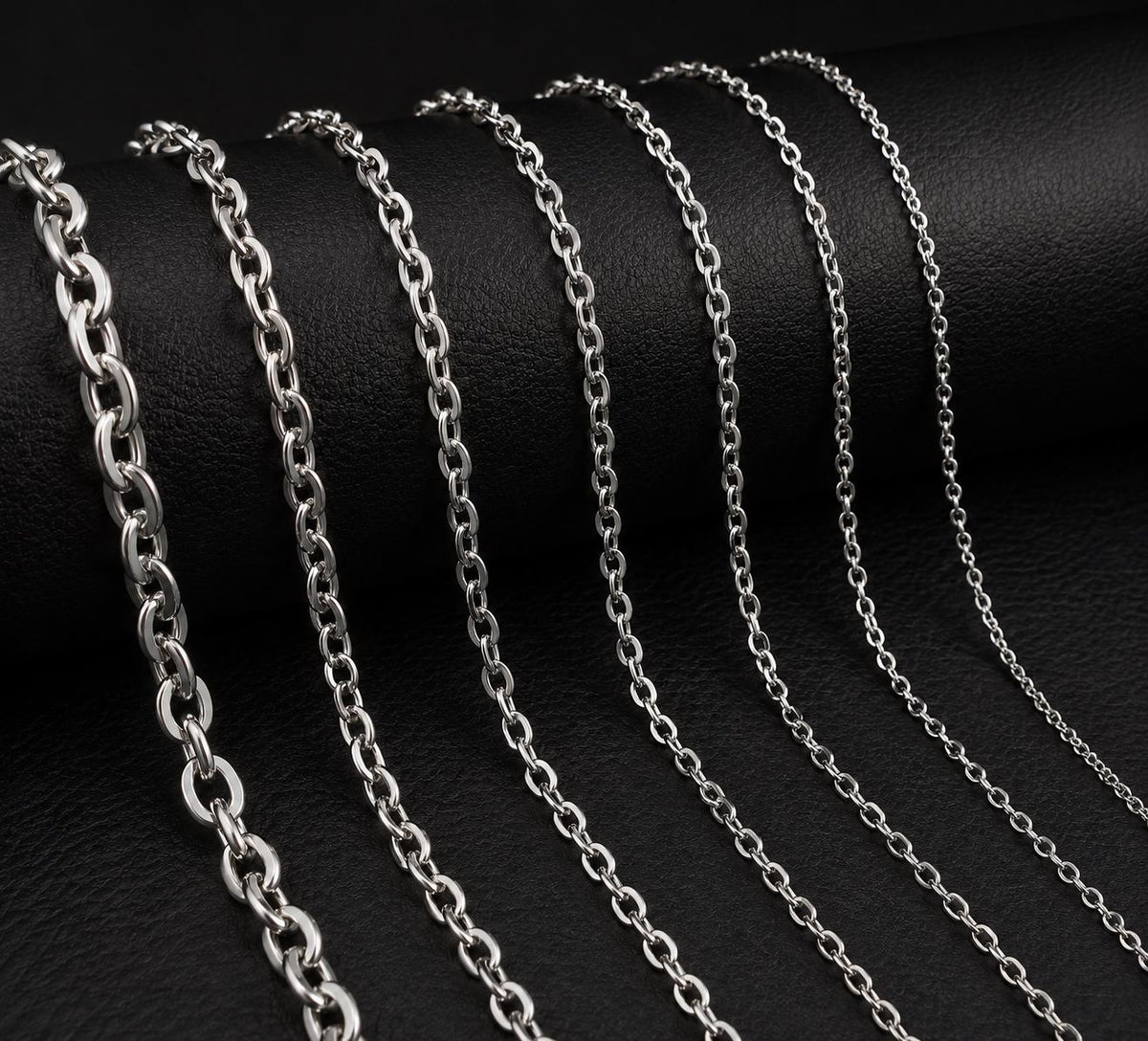 Stainless Steel Anchor Chain 1.5–5 mm – Silver | Women & Men – 3
