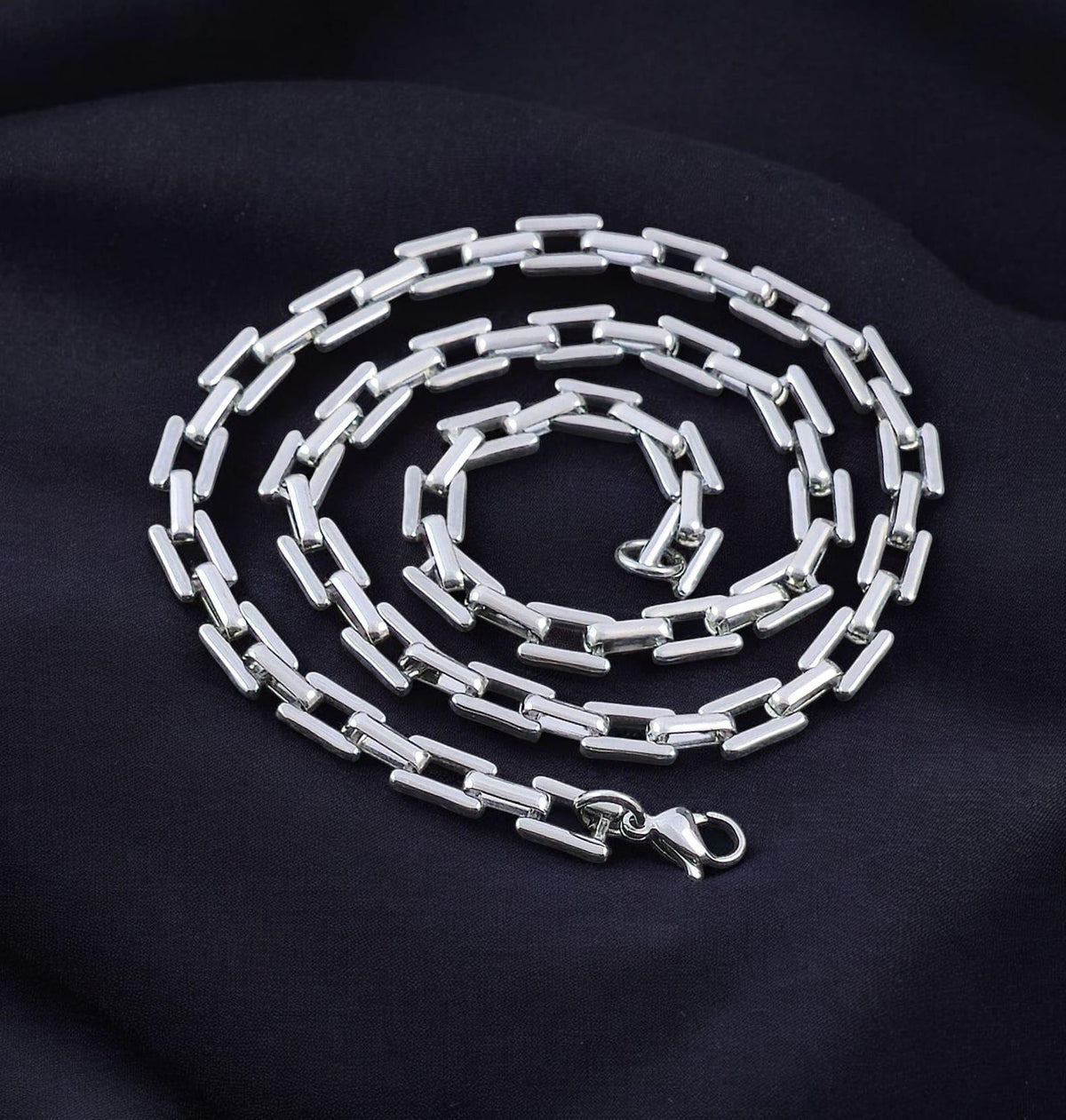 Stainless Steel Link Chain 8 mm – Silver | Women & Men – 2