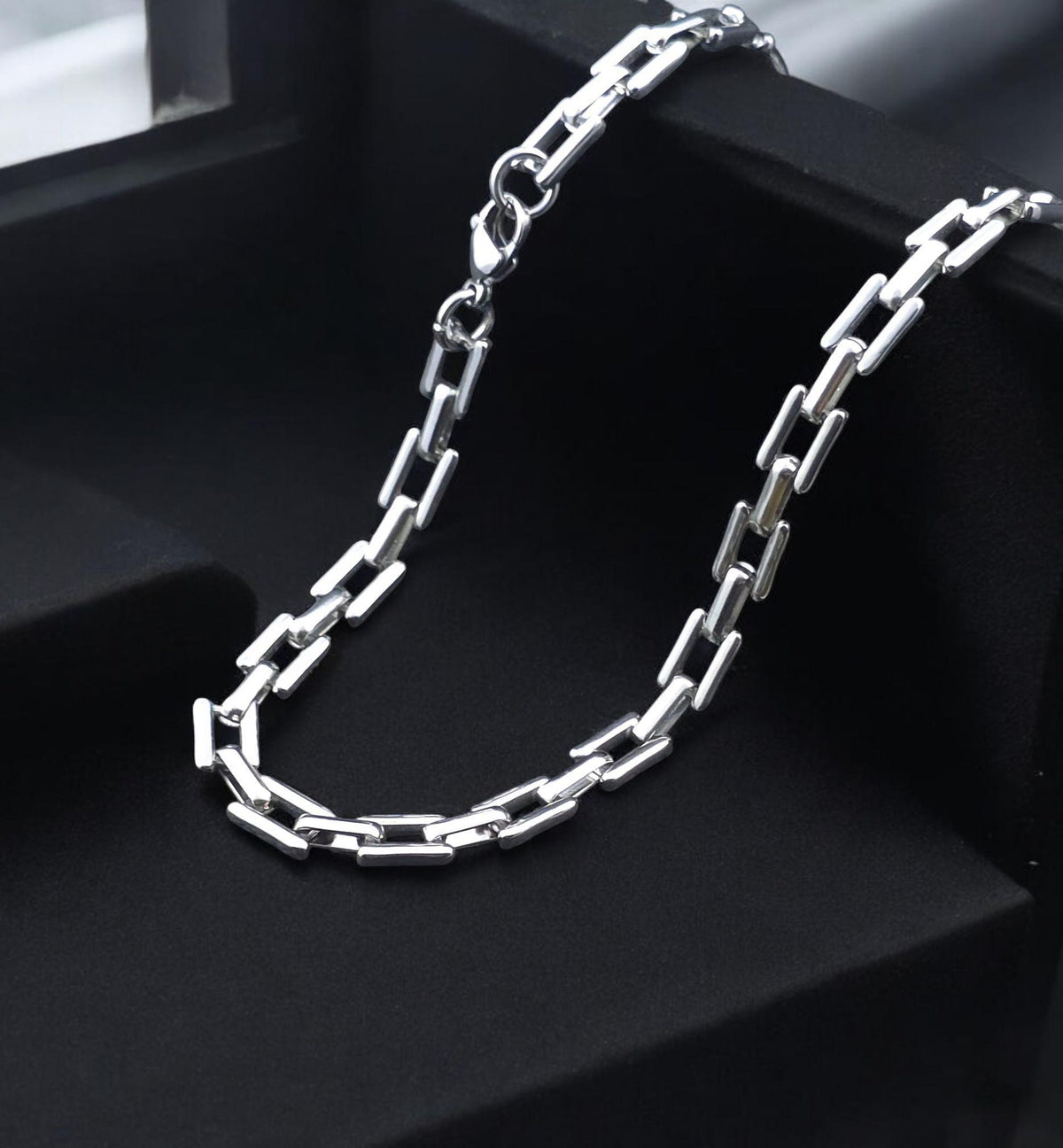 Stainless Steel Link Chain 8 mm – Silver | Women & Men – 5
