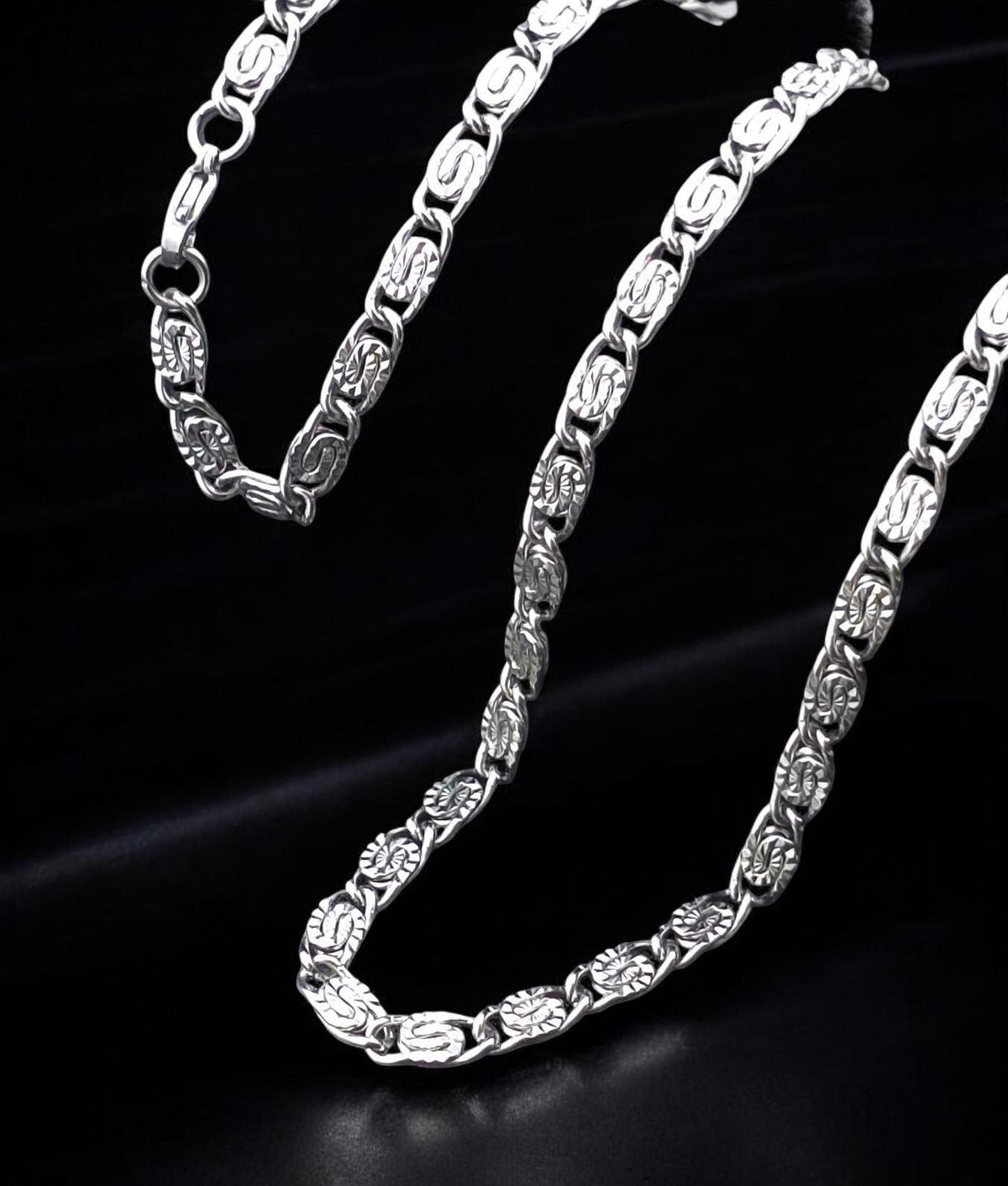 Stainless Steel Byzantine Chain 5 mm – Silver | Women & Men – 2