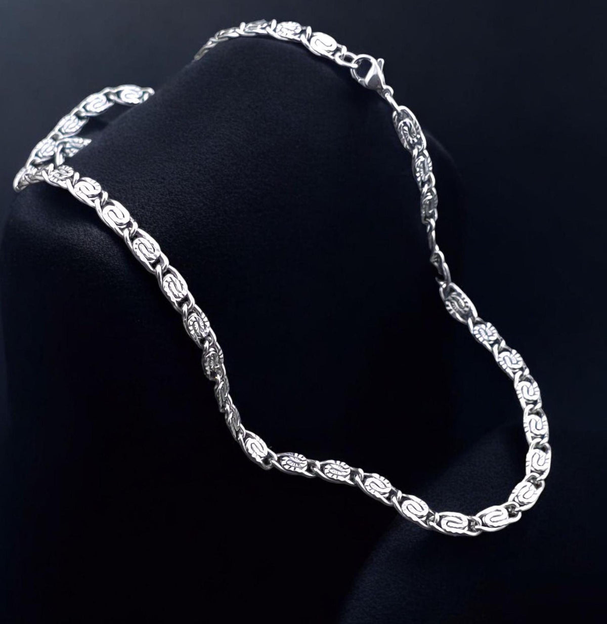 Stainless Steel Byzantine Chain 5 mm – Silver | Women & Men – 4