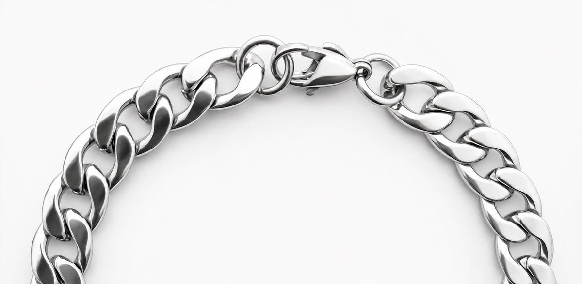 Stainless Steel Curb Chain 3–11 mm – Silver | Women & Men – 6