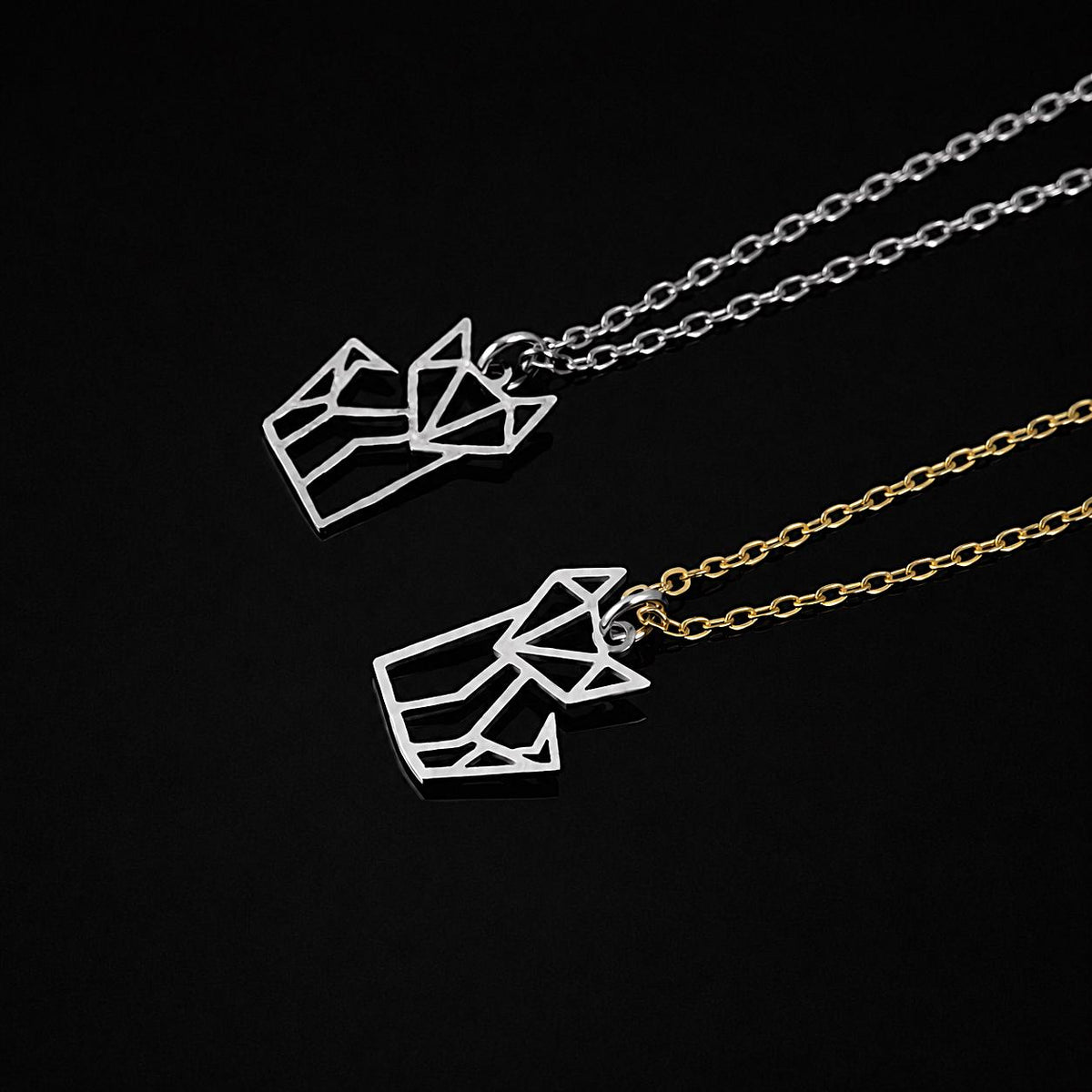 Stainless Steel Fox Necklace – Gold or Silver | Women – 4