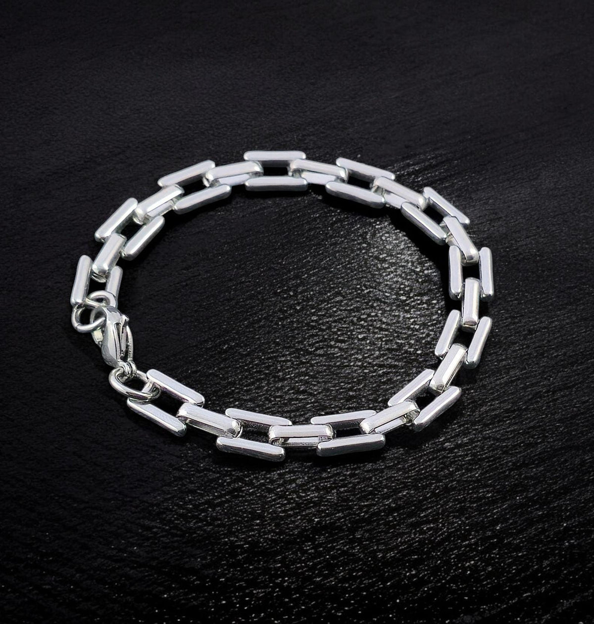 Stainless Steel Link Bracelet 8 mm – Silver | Women & Men – 5