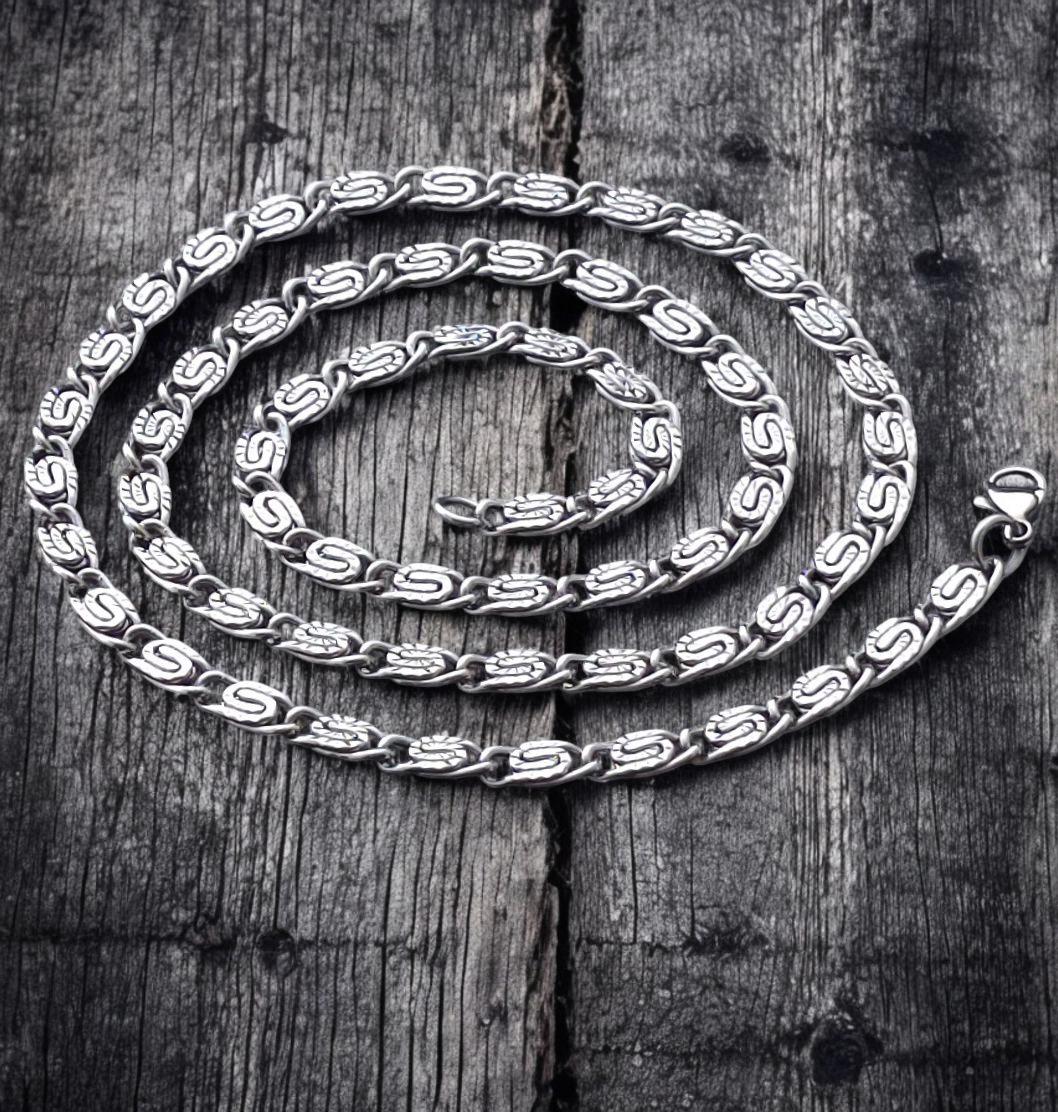 Stainless Steel Byzantine Chain 5 mm – Silver | Women & Men – 6