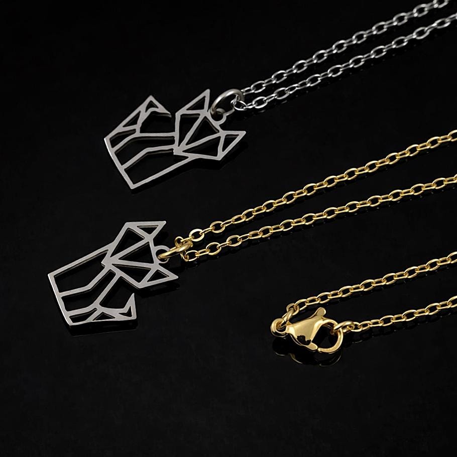 Stainless Steel Fox Necklace – Gold or Silver | Women – 5