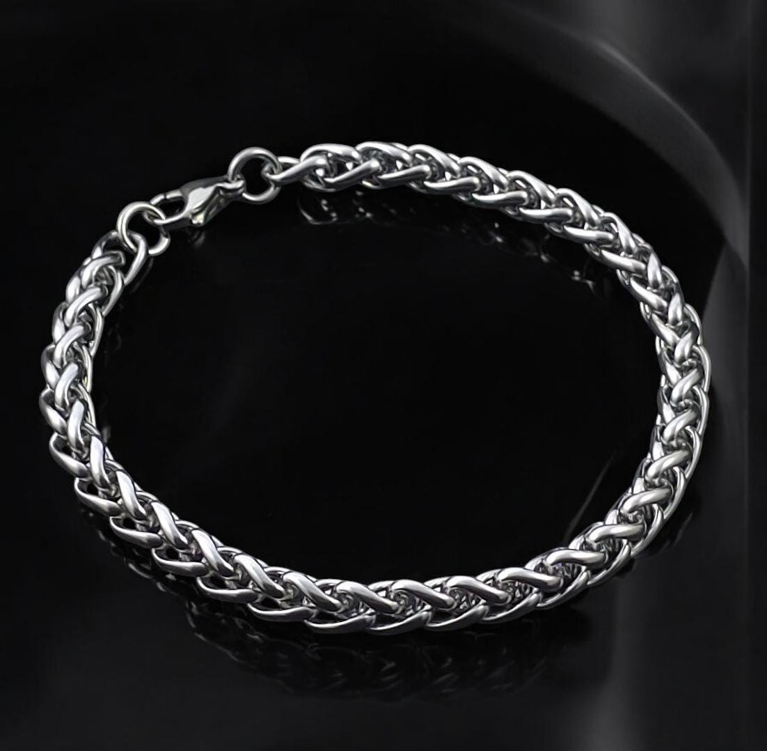 Stainless Steel Braided Bracelet 2–7 mm – Silver | Women & Men – 3